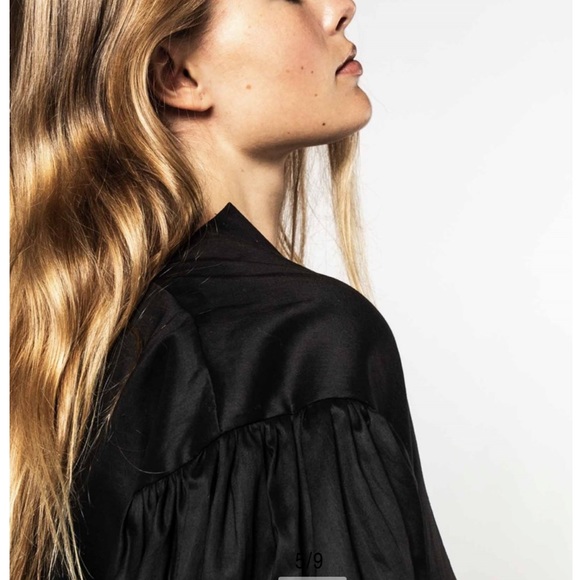 TOTEME black Peony Blouse, size S - Picture 7 of 15